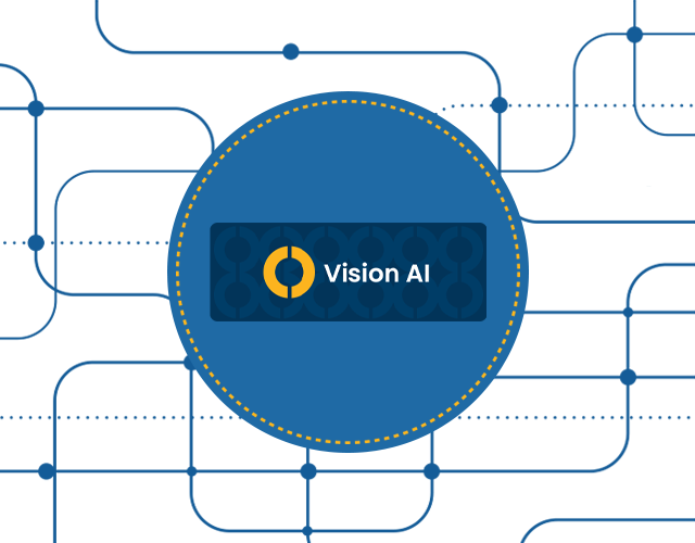 Vision AI Graphic in Blue Circle
