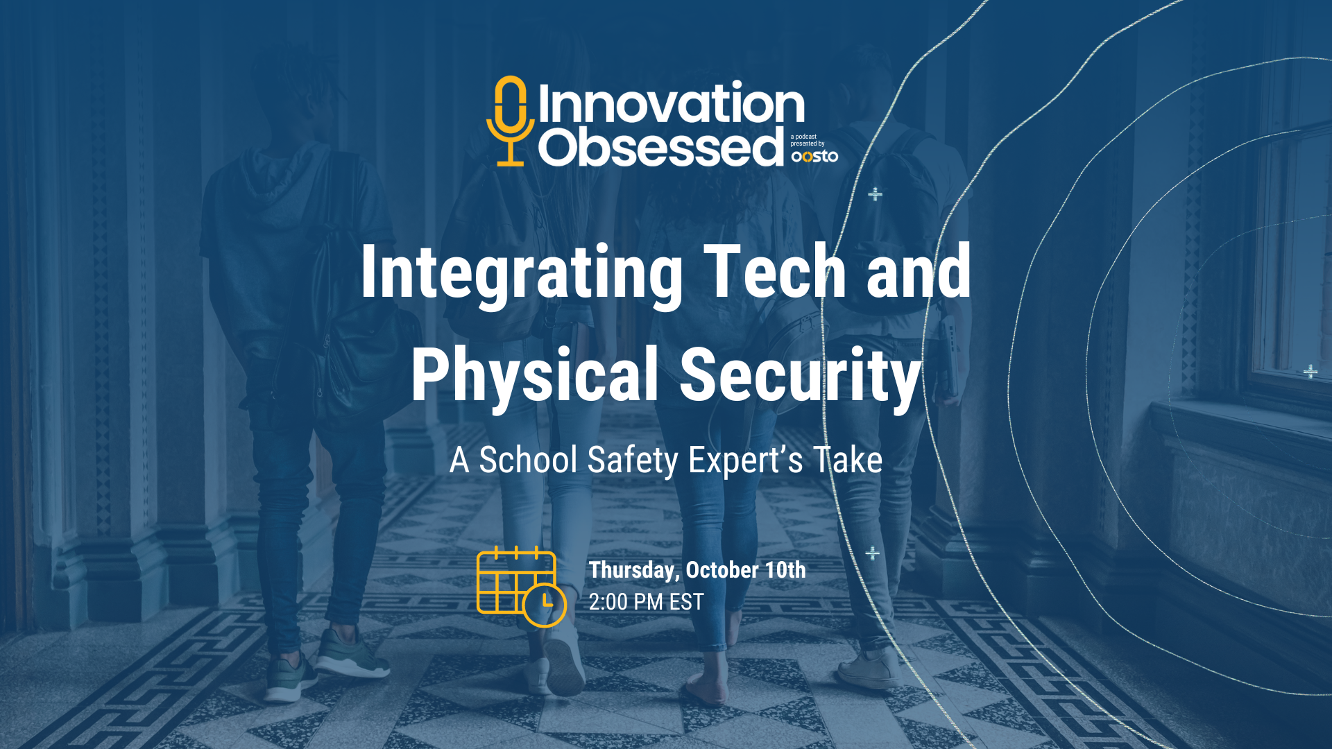 innovation obsessed logo. Integrating Tech and Physical Security. A school security expert's take.